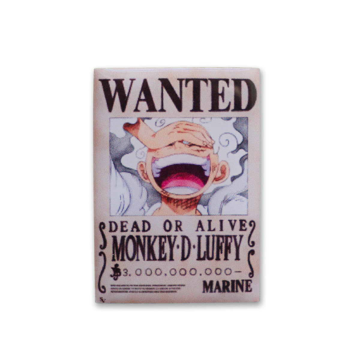luffy wanted gear 5 Gear 5 Luffy Wanted Poster Pin