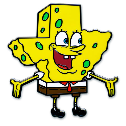 Texas Spongebob Enamel Pin