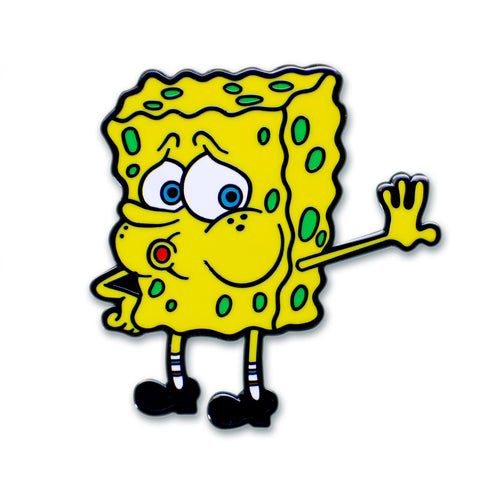 Tired Spongebob Pin