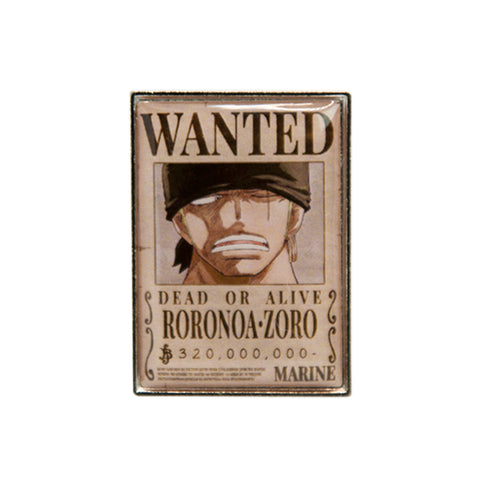 Zoro Wanted Poster Pin