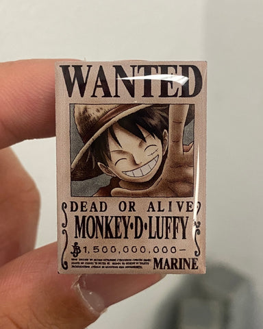 One Piece Monkey D Luffy Enamel Pin Funny King Of Pirates Brooch