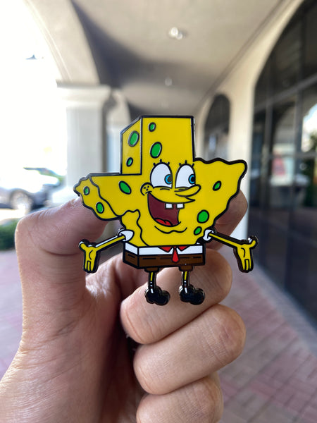 Texas Spongebob enamel Pin