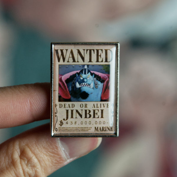 Jinbei Wanted Poster Pin