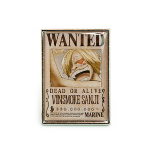 sanji wanted Poster Pin